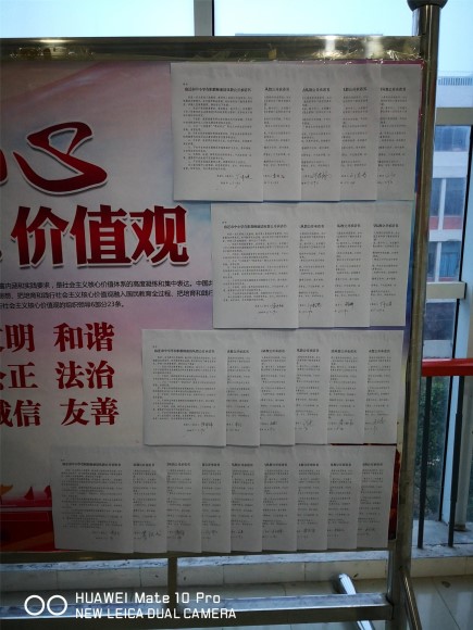 宿遷經(jīng)貿(mào)高職汽車工程系全體教師簽訂《在職教師廉潔從教公開承諾書》