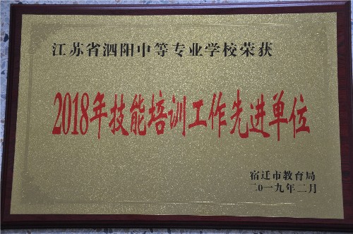 泗陽(yáng)中專喜獲市2018年辦學(xué)實(shí)績(jī)考評(píng)一等獎(jiǎng)