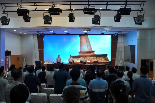 泗陽中專舉行慶祝建黨98周年暨“七一”表彰大會