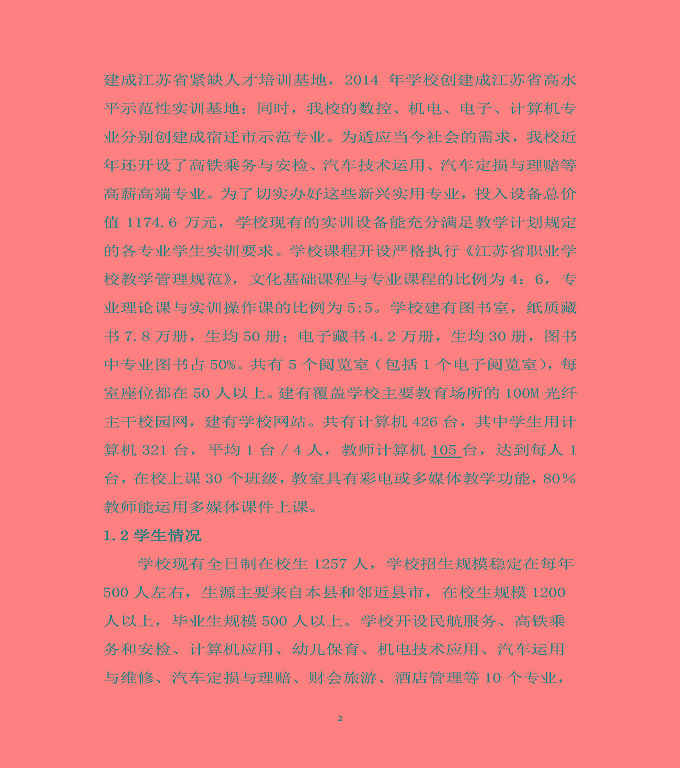 泗陽縣霞飛中等專業(yè)學(xué)校質(zhì)量年度報(bào)告（2019年）
