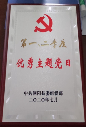 泗陽中專獲評(píng)縣“2020年度第一、二季度優(yōu)秀主題黨日”稱號(hào)