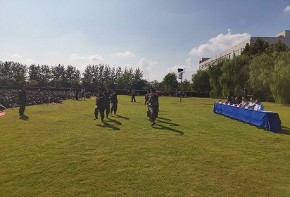泗陽中專舉行2020級(jí)新生軍訓(xùn)開營儀式