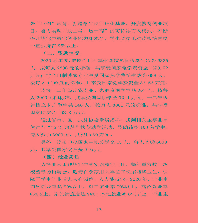 宿遷市宿豫區(qū)中等職業(yè)教育質(zhì)量年度報(bào)告2020