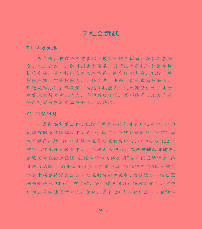 宿遷市中等職業(yè)教育質(zhì)量年度報告》（2020年）