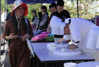 泗洪中專職教活動(dòng)周校園技能展示氛圍濃