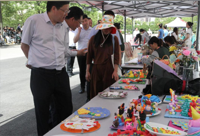 泗洪中專職教活動(dòng)周校園技能展示氛圍濃