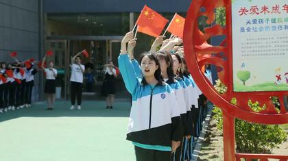 沭陽中專：用一場青春的快閃  唱一曲對祖國的贊歌
