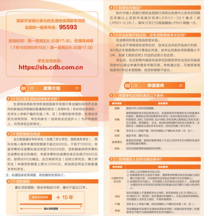 生源地信用助學貸款政策
