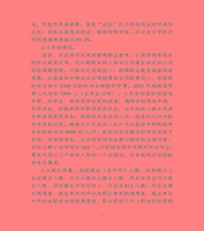 江蘇省沭陽(yáng)中等專業(yè)學(xué)校教育中等職業(yè)教育質(zhì)量年度報(bào)告（2022）
