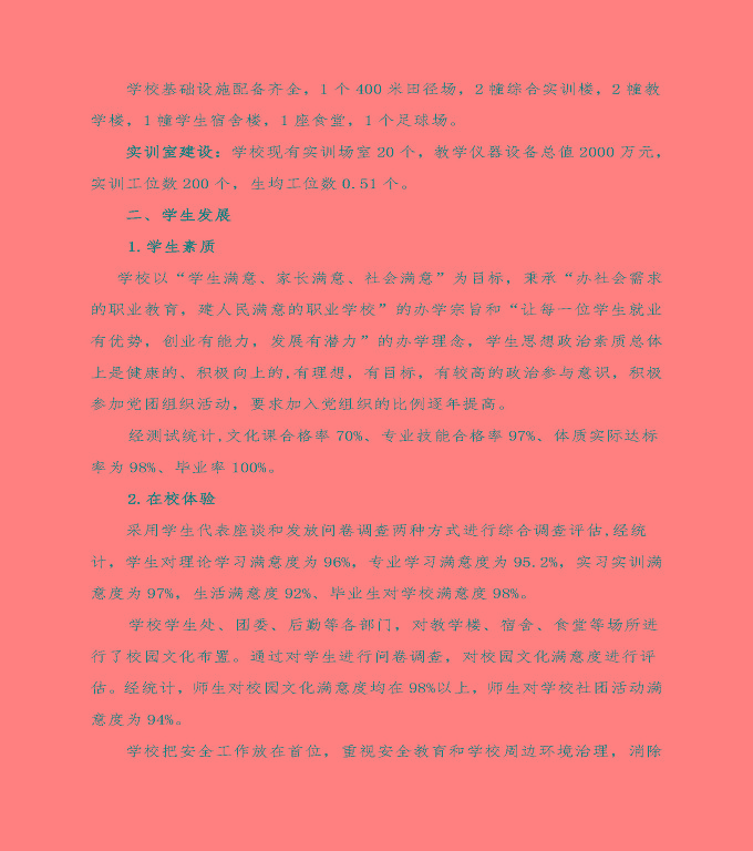 泗陽霞飛中等專業(yè)學(xué)校中等職業(yè)教育年度質(zhì)量報(bào)告（2022）