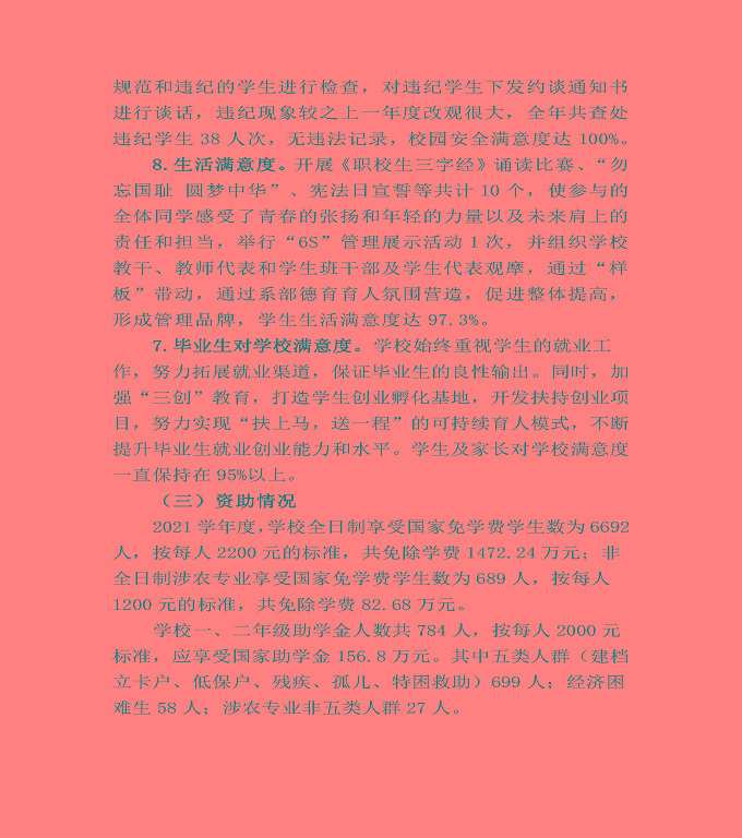 江蘇省宿豫中等專業(yè)學(xué)校中等職業(yè)教育質(zhì)量年度報告（2022）