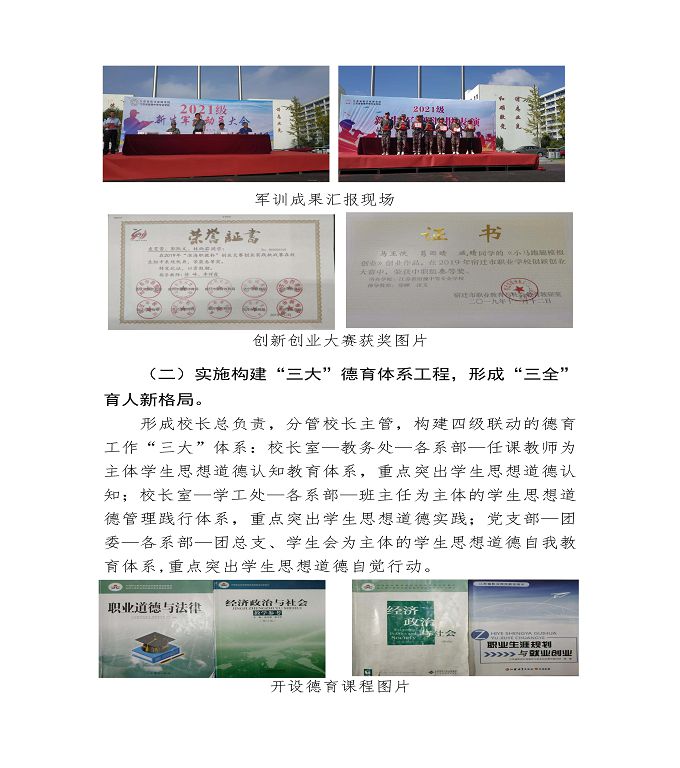 江蘇省宿豫中等專業(yè)學(xué)校中等職業(yè)教育質(zhì)量年度報告（2022）