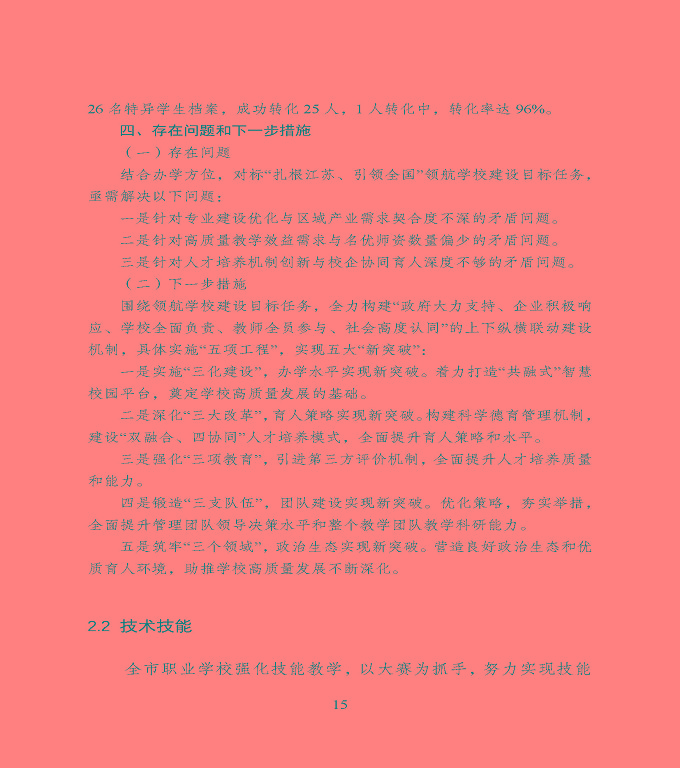 宿遷市中等職業(yè)教育質(zhì)量年度報(bào)告》（2022年）