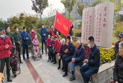 宿遷技師學(xué)院組織退役軍人到養(yǎng)老院開展 公益性實踐活動