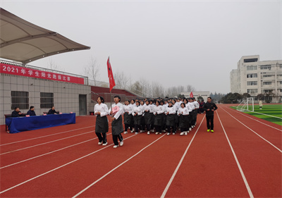 泗陽中專舉行陽光跑操比賽