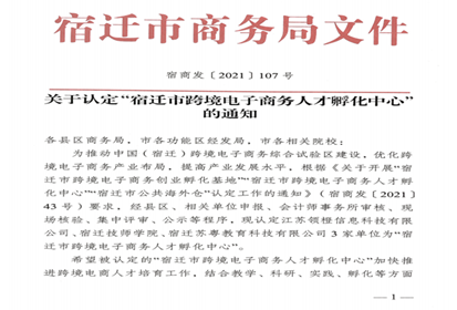 宿遷技師學(xué)院全力打造“宿遷市跨境電子商務(wù)人才孵化中心”