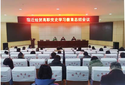宿遷經貿高職召開黨史學習教育總結會議