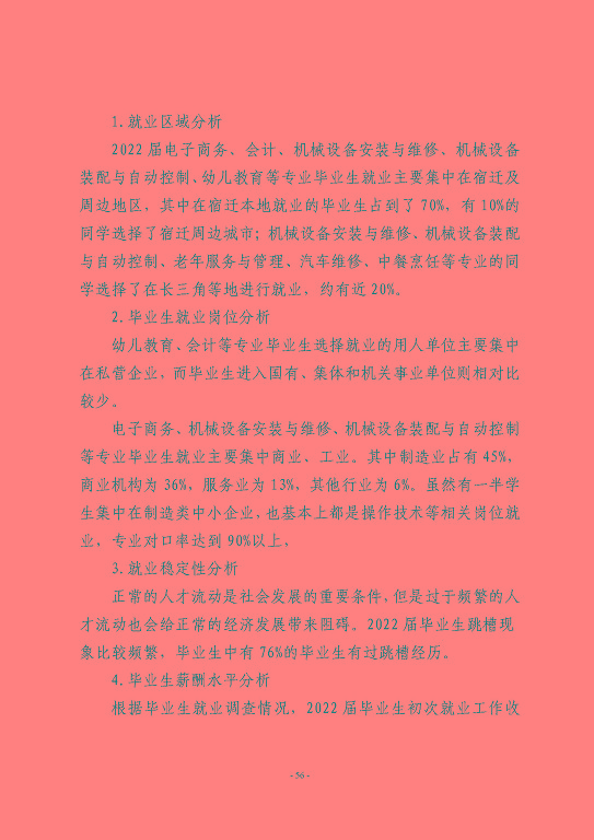 江蘇省宿豫等專業(yè)學校中等職業(yè)教育質(zhì)量年度報告（2023）