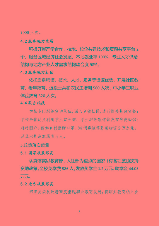 泗陽(yáng)霞飛中等專業(yè)學(xué)校中等職業(yè)教育質(zhì)量年度報(bào)告（2023）