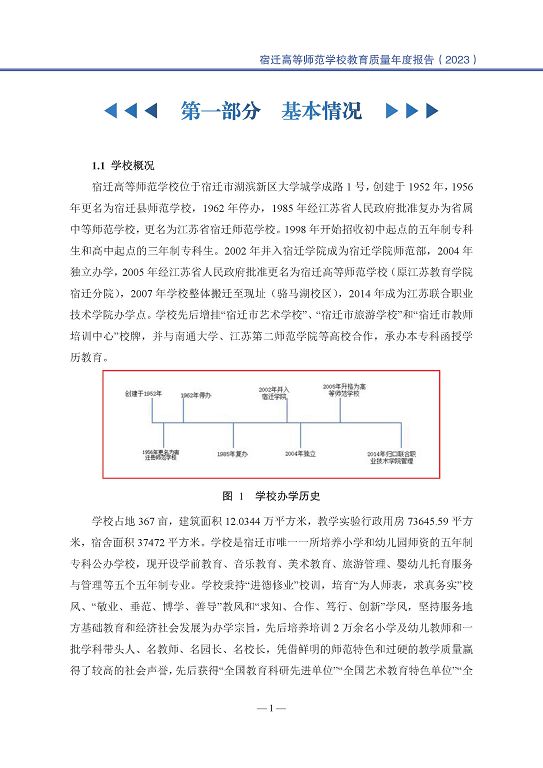 宿遷高等師范學校中等職業(yè)教育質量年度報告(2023)