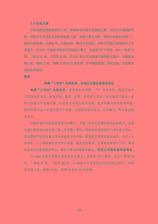 江蘇省宿遷經(jīng)貿(mào)高等職業(yè)技術(shù)學校質(zhì)量年度報告（2023）