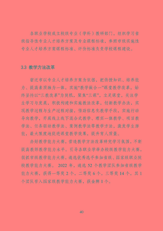 宿遷市中等職業(yè)教育質(zhì)量年度報告（2023年）