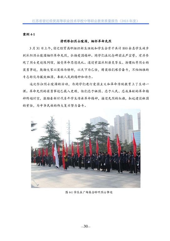 江蘇省宿遷經(jīng)貿(mào)高等職業(yè)技術學校質(zhì)量年報（2023年度）