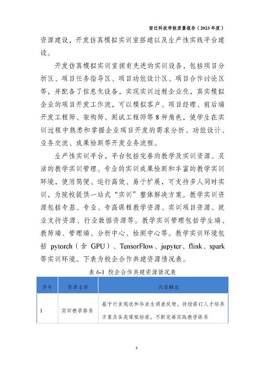 宿遷科技學(xué)校質(zhì)量報(bào)告（2023 年度）