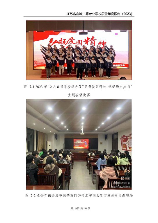 江蘇省宿城中等專(zhuān)業(yè)學(xué)校質(zhì)量報(bào)告（2023 年度）