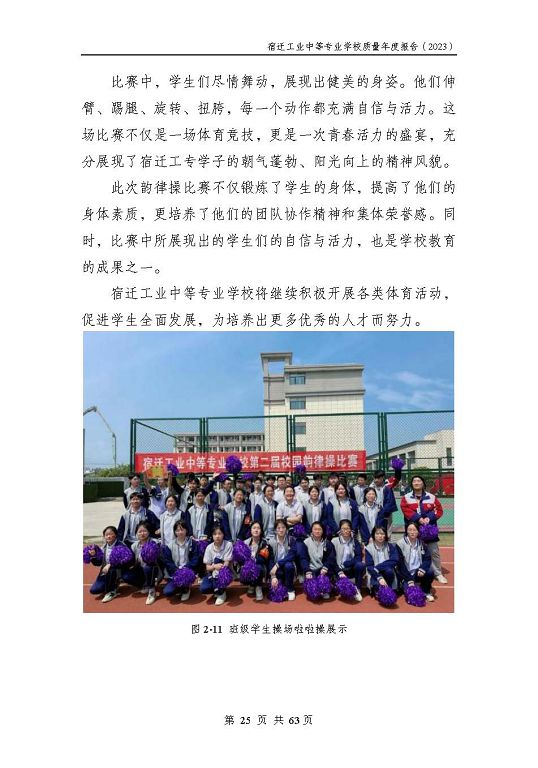 宿遷工業(yè)中等專(zhuān)業(yè)學(xué)校質(zhì)量報(bào)告（2023年度）