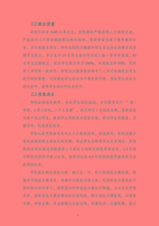 江蘇省泗陽中等專業(yè)學(xué)校質(zhì)量報(bào)告（2023年度）