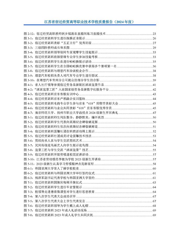 江蘇省宿遷經(jīng)貿(mào)高等職業(yè)技術(shù)學(xué)校質(zhì)量報告（2024年度）