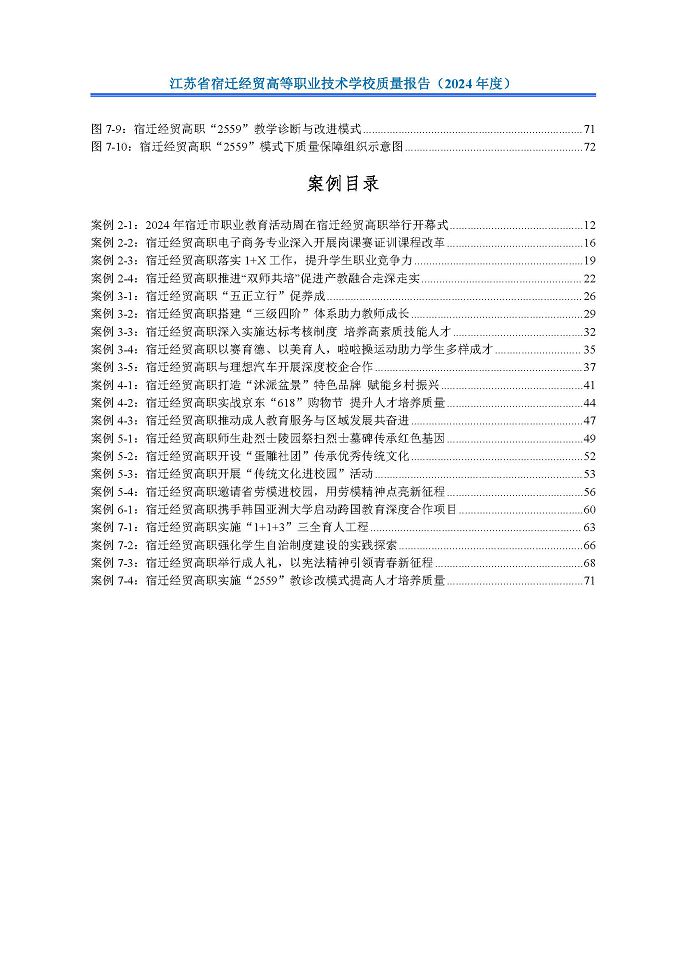 江蘇省宿遷經(jīng)貿(mào)高等職業(yè)技術(shù)學(xué)校質(zhì)量報告（2024年度）