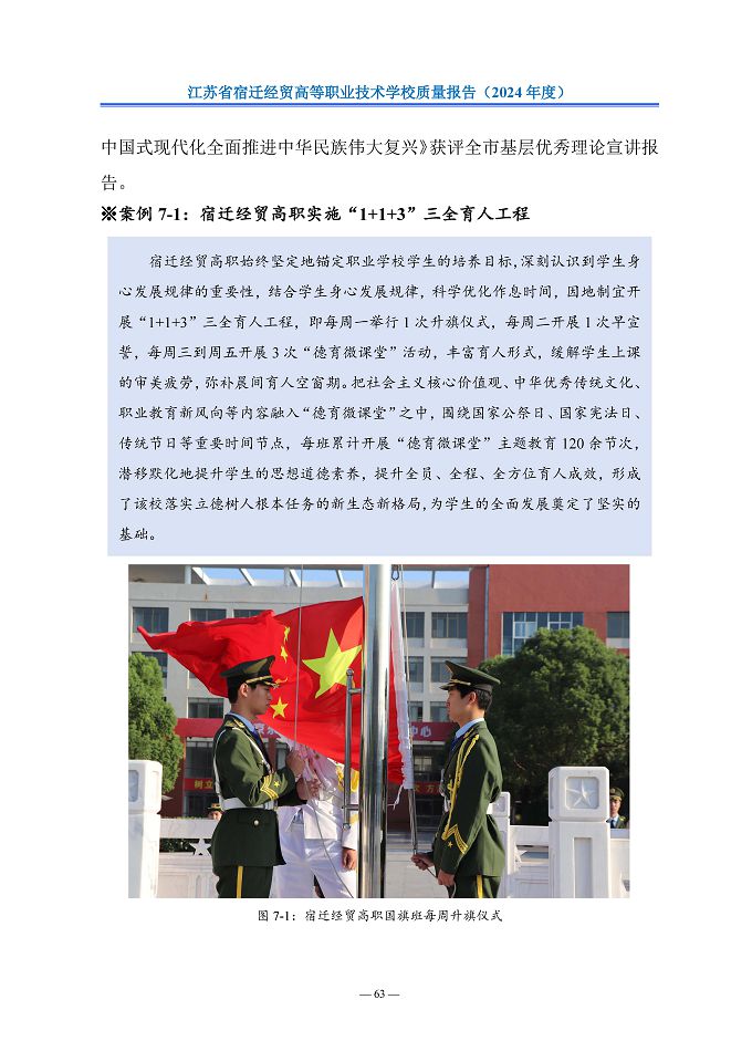 江蘇省宿遷經(jīng)貿(mào)高等職業(yè)技術(shù)學(xué)校質(zhì)量報告（2024年度）