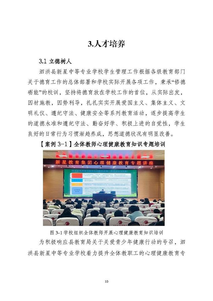 泗洪縣新星中等專業(yè)學(xué)校質(zhì)量報告（2024年度）