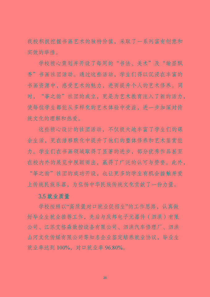 泗洪縣新星中等專業(yè)學(xué)校質(zhì)量報告（2024年度）