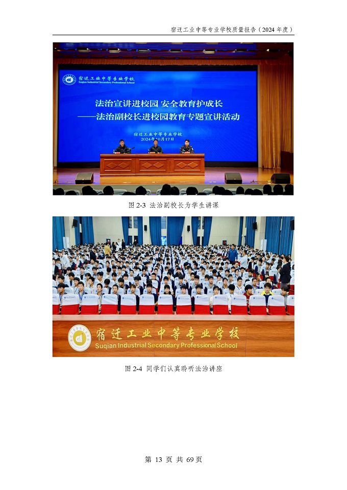 宿遷工業(yè)中等專(zhuān)業(yè)學(xué)校質(zhì)量報(bào)告（2024年度）