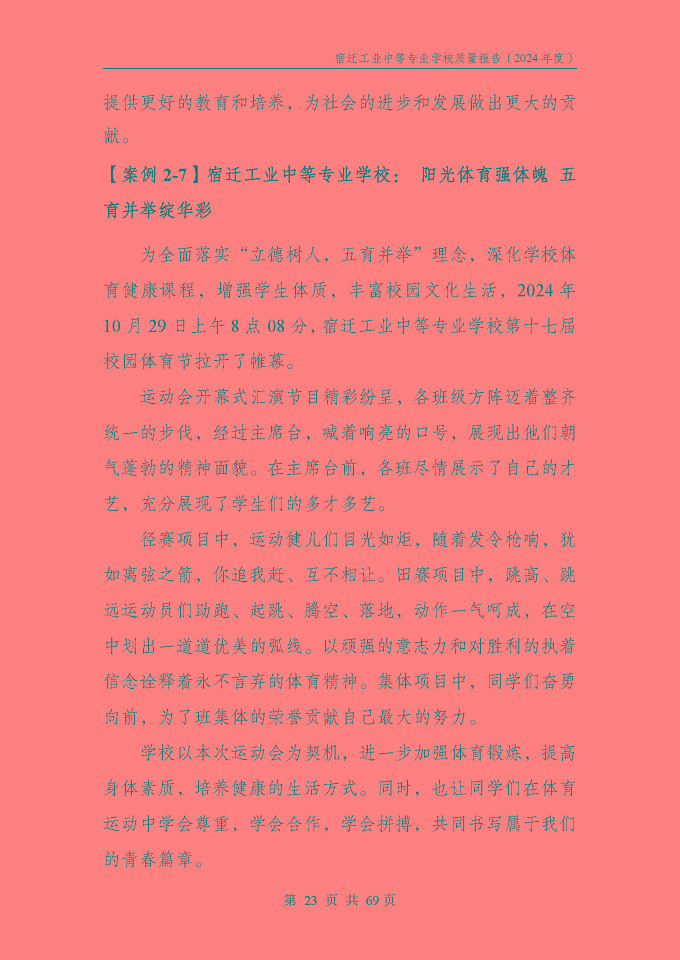 宿遷工業(yè)中等專(zhuān)業(yè)學(xué)校質(zhì)量報(bào)告（2024年度）