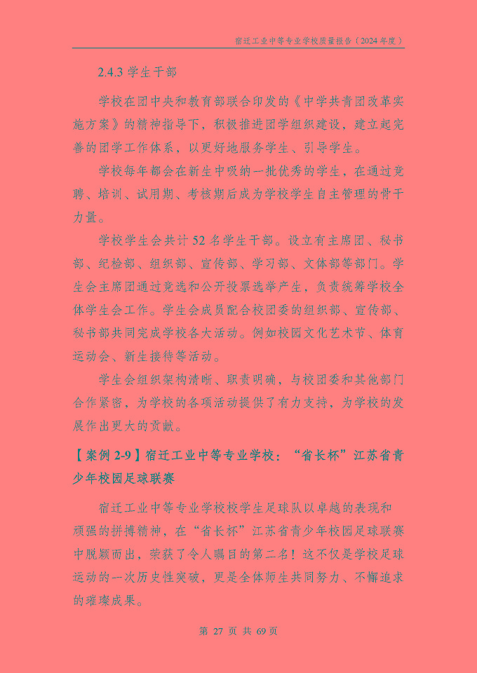 宿遷工業(yè)中等專(zhuān)業(yè)學(xué)校質(zhì)量報(bào)告（2024年度）