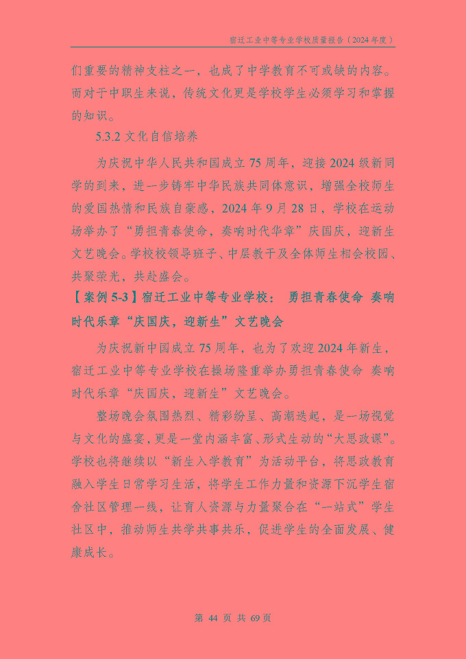 宿遷工業(yè)中等專(zhuān)業(yè)學(xué)校質(zhì)量報(bào)告（2024年度）