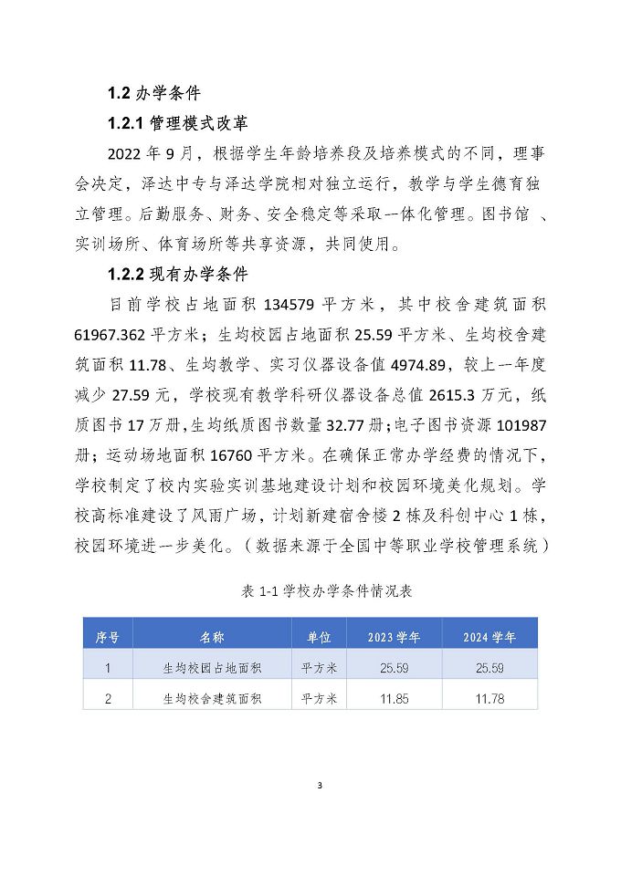 宿遷澤達(dá)中等專業(yè)學(xué)校質(zhì)量報(bào)告（2024年度）