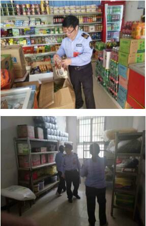 泗洪縣市場監(jiān)督管理局檢查泗洪中專 食堂商店食品安全工作