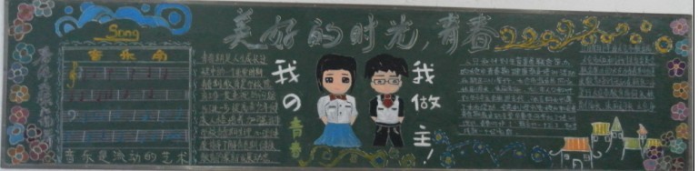 宿城中專開展“呵護青春”黑板報評比活動