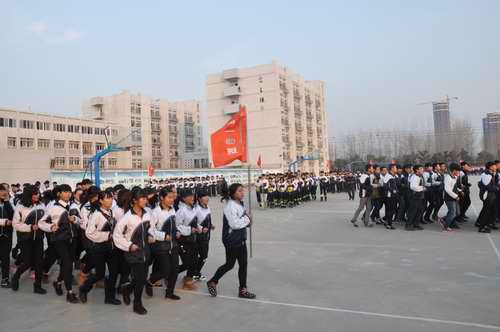 泗陽中專舉行冬季陽光跑步比賽