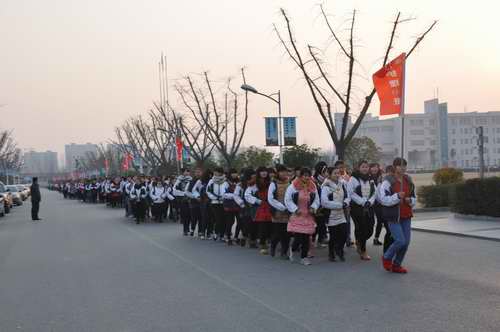 泗陽中專舉行冬季陽光跑步比賽